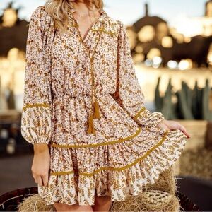 MISS ME Ophelia Floral Mini Dress (S)